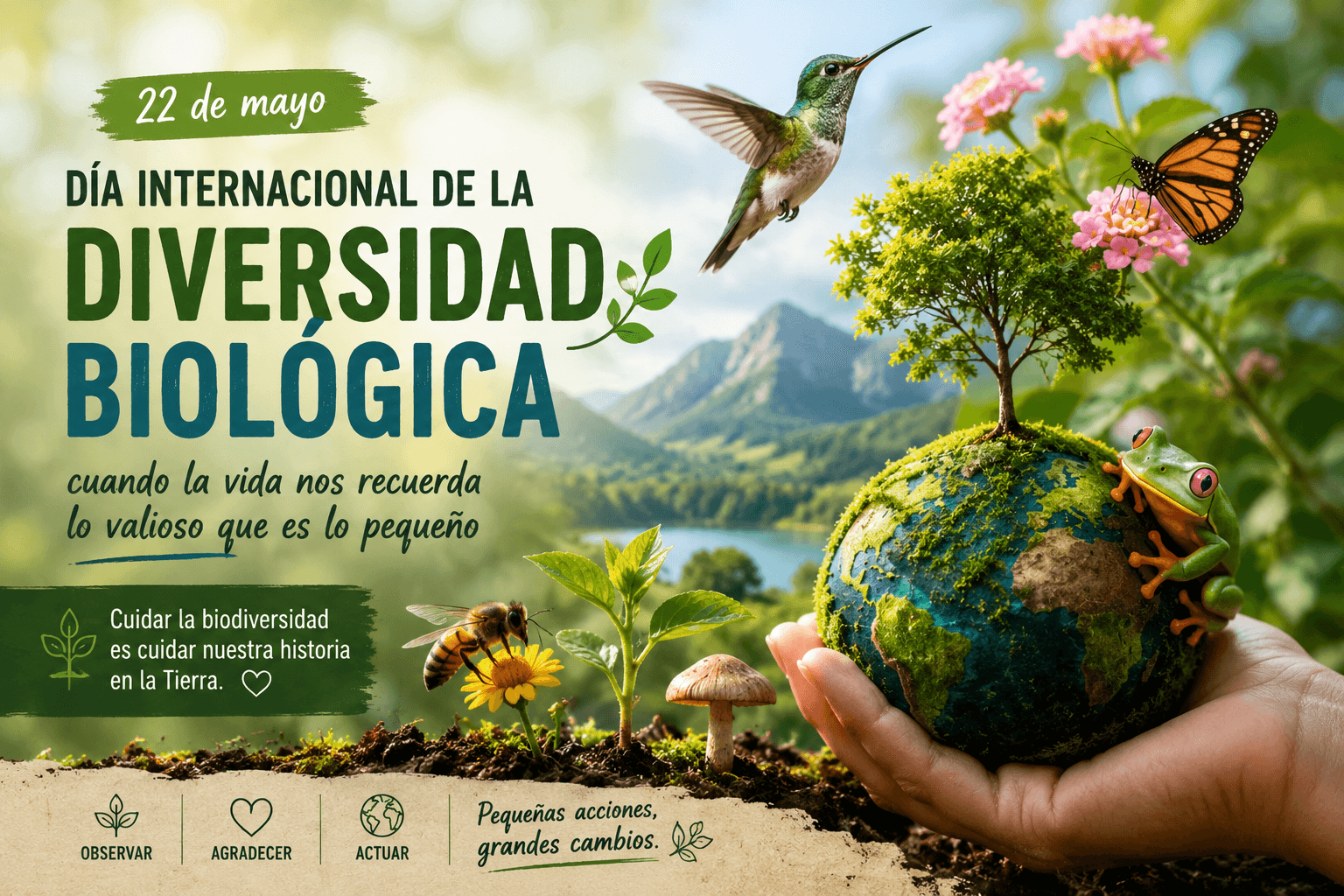 Día Internacional de la Diversidad Biológica: cuando la vida nos recuerda lo valioso que es lo pequeño